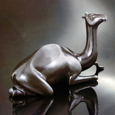 Loet Vanderveen - CAMEL, LARGE (141) - BRONZE - 23 X 9 X 15 - These sculptures are bronze limited editions.
<br>
<br><a href="/[sculpture]/[available]-[patina]-[swatches]/">More than 30 patinas are available</a>. Available patinas are indicated as IN STOCK. Loet Vanderveen limited editions are always in strong demand and our stocked inventory sells quickly. Special orders are not being taken at this time.
<br>
<br>Allow a few weeks for your sculptures to arrive as each one is thoroughly prepared and packed in our warehouse. This includes fully customized crating and boxing for each piece. Your patience is appreciated during this process as we strive to ensure that your new artwork safely arrives.
<br>
<br>Shipping and Handling TBD