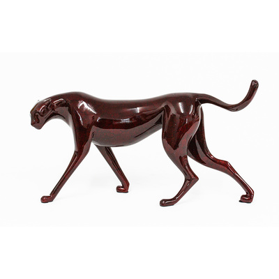 Loet Vanderveen - CHEETAH (147) - BRONZE - 11 X 6.5 - These sculptures are bronze limited editions.
<br>
<br><a href="/[sculpture]/[available]-[patina]-[swatches]/">More than 30 patinas are available</a>. Available patinas are indicated as IN STOCK. Loet Vanderveen limited editions are always in strong demand and our stocked inventory sells quickly. Special orders are not being taken at this time.
<br>
<br>Allow a few weeks for your sculptures to arrive as each one is thoroughly prepared and packed in our warehouse. This includes fully customized crating and boxing for each piece. Your patience is appreciated during this process as we strive to ensure that your new artwork safely arrives.
<br>
<br>Shipping and Handling TBD