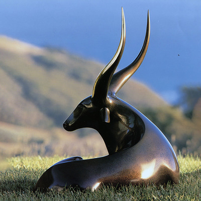 Loet Vanderveen - BULL, TAURUS (158) - BRONZE - 32 X 19 X 28 - These sculptures are bronze limited editions.
<br>
<br><a href="/[sculpture]/[available]-[patina]-[swatches]/">More than 30 patinas are available</a>. Available patinas are indicated as IN STOCK. Loet Vanderveen limited editions are always in strong demand and our stocked inventory sells quickly. Special orders are not being taken at this time.
<br>
<br>Allow a few weeks for your sculptures to arrive as each one is thoroughly prepared and packed in our warehouse. This includes fully customized crating and boxing for each piece. Your patience is appreciated during this process as we strive to ensure that your new artwork safely arrives.
<br>
<br>Shipping and Handling TBD