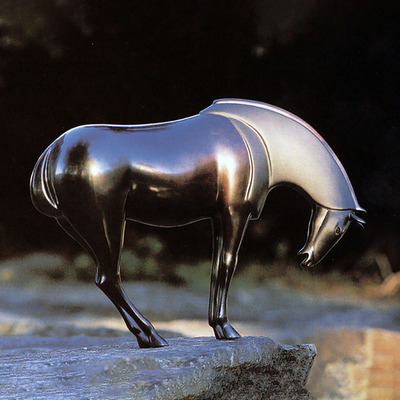 Loet Vanderveen - HORSE, WARRIOR (160) - BRONZE - 20 X 6 X 14.5 - These sculptures are bronze limited editions.
<br>
<br><a href="/[sculpture]/[available]-[patina]-[swatches]/">More than 30 patinas are available</a>. Available patinas are indicated as IN STOCK. Loet Vanderveen limited editions are always in strong demand and our stocked inventory sells quickly. Special orders are not being taken at this time.
<br>
<br>Allow a few weeks for your sculptures to arrive as each one is thoroughly prepared and packed in our warehouse. This includes fully customized crating and boxing for each piece. Your patience is appreciated during this process as we strive to ensure that your new artwork safely arrives.
<br>
<br>Shipping and Handling TBD