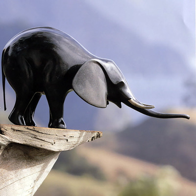 Loet Vanderveen - ELEPHANT, IMPERIAL (162) - BRONZE - 26 X 12 X 14.5 - These sculptures are bronze limited editions.
<br>
<br><a href="/[sculpture]/[available]-[patina]-[swatches]/">More than 30 patinas are available</a>. Available patinas are indicated as IN STOCK. Loet Vanderveen limited editions are always in strong demand and our stocked inventory sells quickly. Special orders are not being taken at this time.
<br>
<br>Allow a few weeks for your sculptures to arrive as each one is thoroughly prepared and packed in our warehouse. This includes fully customized crating and boxing for each piece. Your patience is appreciated during this process as we strive to ensure that your new artwork safely arrives.
<br>
<br>Shipping and Handling TBD