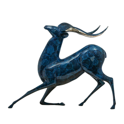 Loet Vanderveen - NYALA (174) - BRONZE - 26 X 21 X 20 - These sculptures are bronze limited editions.
<br>
<br><a href="/[sculpture]/[available]-[patina]-[swatches]/">More than 30 patinas are available</a>. Available patinas are indicated as IN STOCK. Loet Vanderveen limited editions are always in strong demand and our stocked inventory sells quickly. Special orders are not being taken at this time.
<br>
<br>Allow a few weeks for your sculptures to arrive as each one is thoroughly prepared and packed in our warehouse. This includes fully customized crating and boxing for each piece. Your patience is appreciated during this process as we strive to ensure that your new artwork safely arrives.
<br>
<br>Shipping and Handling TBD