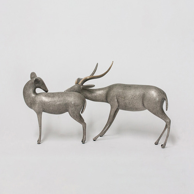 Loet Vanderveen - IMPALA PAIR (179) - BRONZE - 14.5 X 8.5 - These sculptures are bronze limited editions.
<br>
<br><a href="/[sculpture]/[available]-[patina]-[swatches]/">More than 30 patinas are available</a>. Available patinas are indicated as IN STOCK. Loet Vanderveen limited editions are always in strong demand and our stocked inventory sells quickly. Special orders are not being taken at this time.
<br>
<br>Allow a few weeks for your sculptures to arrive as each one is thoroughly prepared and packed in our warehouse. This includes fully customized crating and boxing for each piece. Your patience is appreciated during this process as we strive to ensure that your new artwork safely arrives.
<br>
<br>Shipping and Handling TBD