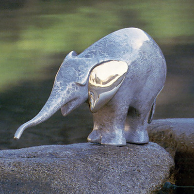 Loet Vanderveen - ELEPHANT, YOUNG (190) - BRONZE - 10 X 5,25 - These sculptures are bronze limited editions.
<br>
<br><a href="/[sculpture]/[available]-[patina]-[swatches]/">More than 30 patinas are available</a>. Available patinas are indicated as IN STOCK. Loet Vanderveen limited editions are always in strong demand and our stocked inventory sells quickly. Special orders are not being taken at this time.
<br>
<br>Allow a few weeks for your sculptures to arrive as each one is thoroughly prepared and packed in our warehouse. This includes fully customized crating and boxing for each piece. Your patience is appreciated during this process as we strive to ensure that your new artwork safely arrives.
<br>
<br>Shipping and Handling TBD