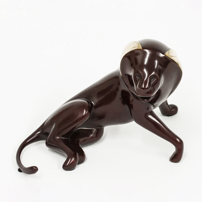 Loet Vanderveen - LION, SEATED (196) - BRONZE - 8 X 5 - These sculptures are bronze limited editions.
<br>
<br><a href="/[sculpture]/[available]-[patina]-[swatches]/">More than 30 patinas are available</a>. Available patinas are indicated as IN STOCK. Loet Vanderveen limited editions are always in strong demand and our stocked inventory sells quickly. Special orders are not being taken at this time.
<br>
<br>Allow a few weeks for your sculptures to arrive as each one is thoroughly prepared and packed in our warehouse. This includes fully customized crating and boxing for each piece. Your patience is appreciated during this process as we strive to ensure that your new artwork safely arrives.
<br>
<br>Shipping and Handling TBD