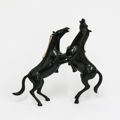 Loet Vanderveen - HORSES, FIGHTING STALLIONS (305) - BRONZE - 11.5 X 4 X 12.5 - Free Shipping Anywhere In The USA!<br><br>These sculptures are bronze limited editions.<br><br><a href="/[sculpture]/[available]-[patina]-[swatches]/">More than 30 patinas are available</a>. Available patinas are indicated as IN STOCK. Loet Vanderveen limited editions are always in strong demand and our stocked inventory sells quickly. Please contact the galleries for any special orders.<br><br>Allow a few weeks for your sculptures to arrive as each one is thoroughly prepared and packed in our warehouse. This includes fully customized crating and boxing for each piece. Your patience is appreciated during this process as we strive to ensure that your new artwork safely arrives.
