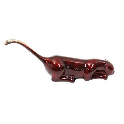 Loet Vanderveen - PANTHER, CLASSIC (313) - BRONZE - 7.5 X 3 - These sculptures are bronze limited editions.
<br>
<br><a href="/[sculpture]/[available]-[patina]-[swatches]/">More than 30 patinas are available</a>. Available patinas are indicated as IN STOCK. Loet Vanderveen limited editions are always in strong demand and our stocked inventory sells quickly. Special orders are not being taken at this time.
<br>
<br>Allow a few weeks for your sculptures to arrive as each one is thoroughly prepared and packed in our warehouse. This includes fully customized crating and boxing for each piece. Your patience is appreciated during this process as we strive to ensure that your new artwork safely arrives.
<br>
<br>Shipping and Handling TBD