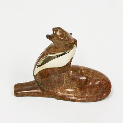 Loet Vanderveen - LION, CLASSIC ROARING (315) - BRONZE - 4.5 X 3.5 - These sculptures are bronze limited editions.
<br>
<br><a href="/[sculpture]/[available]-[patina]-[swatches]/">More than 30 patinas are available</a>. Available patinas are indicated as IN STOCK. Loet Vanderveen limited editions are always in strong demand and our stocked inventory sells quickly. Special orders are not being taken at this time.
<br>
<br>Allow a few weeks for your sculptures to arrive as each one is thoroughly prepared and packed in our warehouse. This includes fully customized crating and boxing for each piece. Your patience is appreciated during this process as we strive to ensure that your new artwork safely arrives.
<br>
<br>Shipping and Handling TBD