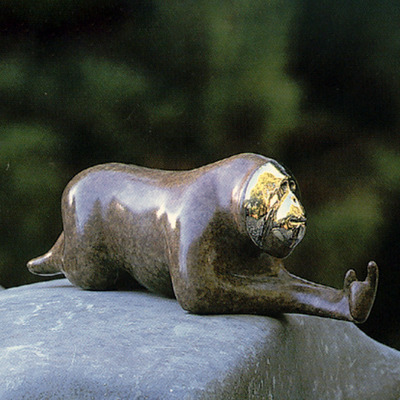 Loet Vanderveen - ORANGUTAN, CLASSIC (322) - BRONZE - 5.5 X 3.5 - These sculptures are bronze limited editions.
<br>
<br><a href="/[sculpture]/[available]-[patina]-[swatches]/">More than 30 patinas are available</a>. Available patinas are indicated as IN STOCK. Loet Vanderveen limited editions are always in strong demand and our stocked inventory sells quickly. Special orders are not being taken at this time.
<br>
<br>Allow a few weeks for your sculptures to arrive as each one is thoroughly prepared and packed in our warehouse. This includes fully customized crating and boxing for each piece. Your patience is appreciated during this process as we strive to ensure that your new artwork safely arrives.
<br>
<br>Shipping and Handling TBD