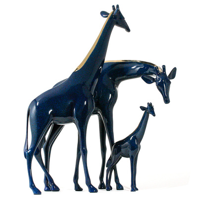 Loet Vanderveen - GIRAFFE FAMILY (336) - BRONZE - 19 X 9.5 X 20 - These sculptures are bronze limited editions.
<br>
<br><a href="/[sculpture]/[available]-[patina]-[swatches]/">More than 30 patinas are available</a>. Available patinas are indicated as IN STOCK. Loet Vanderveen limited editions are always in strong demand and our stocked inventory sells quickly. Special orders are not being taken at this time.
<br>
<br>Allow a few weeks for your sculptures to arrive as each one is thoroughly prepared and packed in our warehouse. This includes fully customized crating and boxing for each piece. Your patience is appreciated during this process as we strive to ensure that your new artwork safely arrives.
<br>
<br>Shipping and Handling TBD