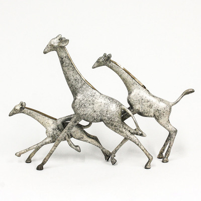 Loet Vanderveen - GIRAFFES, RUNNING (337) - BRONZE - 18 X 4 X 13 - These sculptures are bronze limited editions.
<br>
<br><a href="/[sculpture]/[available]-[patina]-[swatches]/">More than 30 patinas are available</a>. Available patinas are indicated as IN STOCK. Loet Vanderveen limited editions are always in strong demand and our stocked inventory sells quickly. Special orders are not being taken at this time.
<br>
<br>Allow a few weeks for your sculptures to arrive as each one is thoroughly prepared and packed in our warehouse. This includes fully customized crating and boxing for each piece. Your patience is appreciated during this process as we strive to ensure that your new artwork safely arrives.
<br>
<br>Shipping and Handling TBD