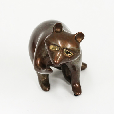 Loet Vanderveen - RACCOON, CLASSIC (356) - BRONZE - 6 X 3.5 - These sculptures are bronze limited editions.
<br>
<br><a href="/[sculpture]/[available]-[patina]-[swatches]/">More than 30 patinas are available</a>. Available patinas are indicated as IN STOCK. Loet Vanderveen limited editions are always in strong demand and our stocked inventory sells quickly. Special orders are not being taken at this time.
<br>
<br>Allow a few weeks for your sculptures to arrive as each one is thoroughly prepared and packed in our warehouse. This includes fully customized crating and boxing for each piece. Your patience is appreciated during this process as we strive to ensure that your new artwork safely arrives.
<br>
<br>Shipping and Handling TBD