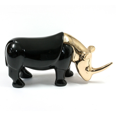 Loet Vanderveen - RHINO, STUDIO (388) - BRONZE - 7.5 X 4.5 - These sculptures are bronze limited editions.
<br>
<br><a href="/[sculpture]/[available]-[patina]-[swatches]/">More than 30 patinas are available</a>. Available patinas are indicated as IN STOCK. Loet Vanderveen limited editions are always in strong demand and our stocked inventory sells quickly. Special orders are not being taken at this time.
<br>
<br>Allow a few weeks for your sculptures to arrive as each one is thoroughly prepared and packed in our warehouse. This includes fully customized crating and boxing for each piece. Your patience is appreciated during this process as we strive to ensure that your new artwork safely arrives.
<br>
<br>Shipping and Handling TBD