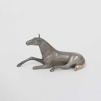 Loet Vanderveen - HORSE, SMALL FOAL (389) - BRONZE - 8 X 4 - These sculptures are bronze limited editions.
<br>
<br><a href="/[sculpture]/[available]-[patina]-[swatches]/">More than 30 patinas are available</a>. Available patinas are indicated as IN STOCK. Loet Vanderveen limited editions are always in strong demand and our stocked inventory sells quickly. Special orders are not being taken at this time.
<br>
<br>Allow a few weeks for your sculptures to arrive as each one is thoroughly prepared and packed in our warehouse. This includes fully customized crating and boxing for each piece. Your patience is appreciated during this process as we strive to ensure that your new artwork safely arrives.
<br>
<br>Shipping and Handling TBD