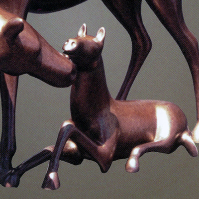Loet Vanderveen - HORSE, SMALL COLT (FROM LARGE HORSE AND COLT) (400) - BRONZE - These sculptures are bronze limited editions.
<br>
<br><a href="/[sculpture]/[available]-[patina]-[swatches]/">More than 30 patinas are available</a>. Available patinas are indicated as IN STOCK. Loet Vanderveen limited editions are always in strong demand and our stocked inventory sells quickly. Special orders are not being taken at this time.
<br>
<br>Allow a few weeks for your sculptures to arrive as each one is thoroughly prepared and packed in our warehouse. This includes fully customized crating and boxing for each piece. Your patience is appreciated during this process as we strive to ensure that your new artwork safely arrives.
<br>
<br>Shipping and Handling TBD