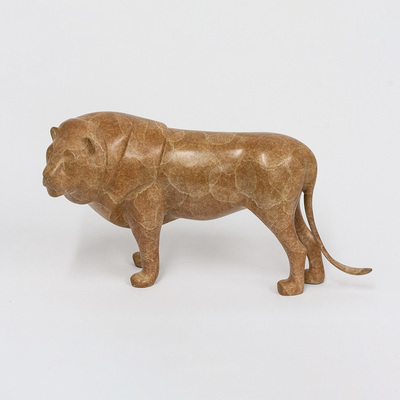 Loet Vanderveen - LION, LARGE MALE (403) - BRONZE - 12 X 5.5 X 7.5 - These sculptures are bronze limited editions.
<br>
<br><a href="/[sculpture]/[available]-[patina]-[swatches]/">More than 30 patinas are available</a>. Available patinas are indicated as IN STOCK. Loet Vanderveen limited editions are always in strong demand and our stocked inventory sells quickly. Special orders are not being taken at this time.
<br>
<br>Allow a few weeks for your sculptures to arrive as each one is thoroughly prepared and packed in our warehouse. This includes fully customized crating and boxing for each piece. Your patience is appreciated during this process as we strive to ensure that your new artwork safely arrives.
<br>
<br>Shipping and Handling TBD