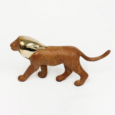 Loet Vanderveen - LION, NOAH'S (411) - BRONZE - 6.5 X 1.25 - These sculptures are bronze limited editions.
<br>
<br><a href="/[sculpture]/[available]-[patina]-[swatches]/">More than 30 patinas are available</a>. Available patinas are indicated as IN STOCK. Loet Vanderveen limited editions are always in strong demand and our stocked inventory sells quickly. Special orders are not being taken at this time.
<br>
<br>Allow a few weeks for your sculptures to arrive as each one is thoroughly prepared and packed in our warehouse. This includes fully customized crating and boxing for each piece. Your patience is appreciated during this process as we strive to ensure that your new artwork safely arrives.
<br>
<br>Shipping and Handling TBD