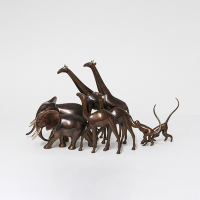 Loet Vanderveen - ARK, NOAH'S SM (413) - BRONZE - 17.5 X 7.5 - These sculptures are bronze limited editions.
<br>
<br><a href="/[sculpture]/[available]-[patina]-[swatches]/">More than 30 patinas are available</a>. Available patinas are indicated as IN STOCK. Loet Vanderveen limited editions are always in strong demand and our stocked inventory sells quickly. Special orders are not being taken at this time.
<br>
<br>Allow a few weeks for your sculptures to arrive as each one is thoroughly prepared and packed in our warehouse. This includes fully customized crating and boxing for each piece. Your patience is appreciated during this process as we strive to ensure that your new artwork safely arrives.
<br>
<br>Shipping and Handling TBD