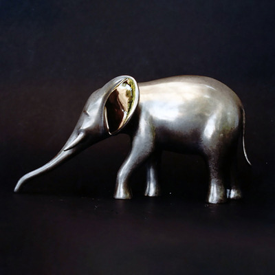 Loet Vanderveen - ELEPHANT, DRINKING SMALL (422) - BRONZE - 12 X 6.75 - Free Shipping Anywhere In The USA!<br><br>These sculptures are bronze limited editions.<br><br><a href="/[sculpture]/[available]-[patina]-[swatches]/">More than 30 patinas are available</a>. Available patinas are indicated as IN STOCK. Loet Vanderveen limited editions are always in strong demand and our stocked inventory sells quickly. Please contact the galleries for any special orders.<br><br>Allow a few weeks for your sculptures to arrive as each one is thoroughly prepared and packed in our warehouse. This includes fully customized crating and boxing for each piece. Your patience is appreciated during this process as we strive to ensure that your new artwork safely arrives.