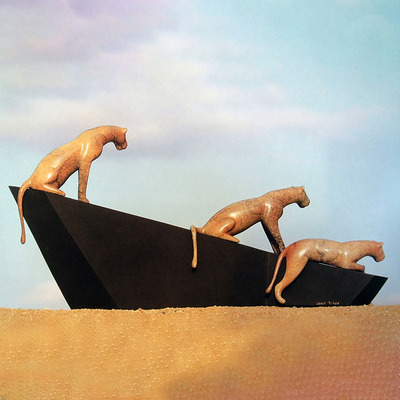Loet Vanderveen - LIONESSES AND STRUCTURE (433) - BRONZE - 21.5 X 5.5 X 11 - Free Shipping Anywhere In The USA!
<br>
<br>These sculptures are bronze limited editions.
<br>
<br><a href="/[sculpture]/[available]-[patina]-[swatches]/">More than 30 patinas are available</a>. Available patinas are indicated as IN STOCK. Loet Vanderveen limited editions are always in strong demand and our stocked inventory sells quickly. Special orders are not being taken at this time.
<br>
<br>Allow a few weeks for your sculptures to arrive as each one is thoroughly prepared and packed in our warehouse. This includes fully customized crating and boxing for each piece. Your patience is appreciated during this process as we strive to ensure that your new artwork safely arrives.