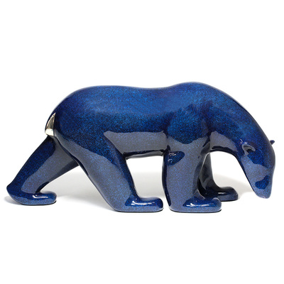 Loet Vanderveen - POLAR BEAR, STANDING (437) - BRONZE - 15.5 X 5.5 X 7.25 - These sculptures are bronze limited editions.
<br>
<br><a href="/[sculpture]/[available]-[patina]-[swatches]/">More than 30 patinas are available</a>. Available patinas are indicated as IN STOCK. Loet Vanderveen limited editions are always in strong demand and our stocked inventory sells quickly. Special orders are not being taken at this time.
<br>
<br>Allow a few weeks for your sculptures to arrive as each one is thoroughly prepared and packed in our warehouse. This includes fully customized crating and boxing for each piece. Your patience is appreciated during this process as we strive to ensure that your new artwork safely arrives.
<br>
<br>Shipping and Handling TBD