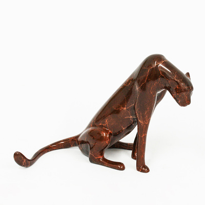 Loet Vanderveen - CHEETAH, KENYA (449) - BRONZE - 7 X 5 X 5.5 - These sculptures are bronze limited editions.
<br>
<br><a href="/[sculpture]/[available]-[patina]-[swatches]/">More than 30 patinas are available</a>. Available patinas are indicated as IN STOCK. Loet Vanderveen limited editions are always in strong demand and our stocked inventory sells quickly. Special orders are not being taken at this time.
<br>
<br>Allow a few weeks for your sculptures to arrive as each one is thoroughly prepared and packed in our warehouse. This includes fully customized crating and boxing for each piece. Your patience is appreciated during this process as we strive to ensure that your new artwork safely arrives.
<br>
<br>Shipping and Handling TBD