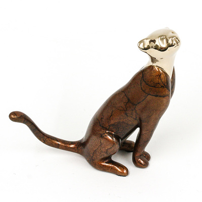 Loet Vanderveen - CHEETAH, CLASSIC YOUNG (456) - BRONZE - 4.5 X 2 X 4.5 - These sculptures are bronze limited editions.
<br>
<br><a href="/[sculpture]/[available]-[patina]-[swatches]/">More than 30 patinas are available</a>. Available patinas are indicated as IN STOCK. Loet Vanderveen limited editions are always in strong demand and our stocked inventory sells quickly. Special orders are not being taken at this time.
<br>
<br>Allow a few weeks for your sculptures to arrive as each one is thoroughly prepared and packed in our warehouse. This includes fully customized crating and boxing for each piece. Your patience is appreciated during this process as we strive to ensure that your new artwork safely arrives.
<br>
<br>Shipping and Handling TBD