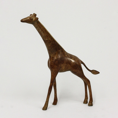 Loet Vanderveen - GIRAFFE, SMALL STANDING (459) - BRONZE - 7.25 X 1.5 X 8.5 - Free Shipping Anywhere In The USA!
<br>
<br>These sculptures are bronze limited editions.
<br>
<br><a href="/[sculpture]/[available]-[patina]-[swatches]/">More than 30 patinas are available</a>. Available patinas are indicated as IN STOCK. Loet Vanderveen limited editions are always in strong demand and our stocked inventory sells quickly. Special orders are not being taken at this time.
<br>
<br>Allow a few weeks for your sculptures to arrive as each one is thoroughly prepared and packed in our warehouse. This includes fully customized crating and boxing for each piece. Your patience is appreciated during this process as we strive to ensure that your new artwork safely arrives.