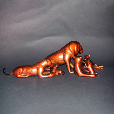 Loet Vanderveen - LION PRIDE (465) - BRONZE - 19.5 X 9.5 X 5.5 - Free Shipping Anywhere In The USA!<br><br>These sculptures are bronze limited editions.<br><br><a href="/[sculpture]/[available]-[patina]-[swatches]/">More than 30 patinas are available</a>. Available patinas are indicated as IN STOCK. Loet Vanderveen limited editions are always in strong demand and our stocked inventory sells quickly. Please contact the galleries for any special orders.<br><br>Allow a few weeks for your sculptures to arrive as each one is thoroughly prepared and packed in our warehouse. This includes fully customized crating and boxing for each piece. Your patience is appreciated during this process as we strive to ensure that your new artwork safely arrives.
