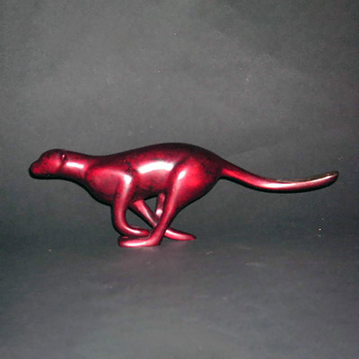 Loet Vanderveen - CHEETAH, RUNNING, SMALL (469) - BRONZE - 8.5 X 1.5 X 3 - These sculptures are bronze limited editions.
<br>
<br><a href="/[sculpture]/[available]-[patina]-[swatches]/">More than 30 patinas are available</a>. Available patinas are indicated as IN STOCK. Loet Vanderveen limited editions are always in strong demand and our stocked inventory sells quickly. Special orders are not being taken at this time.
<br>
<br>Allow a few weeks for your sculptures to arrive as each one is thoroughly prepared and packed in our warehouse. This includes fully customized crating and boxing for each piece. Your patience is appreciated during this process as we strive to ensure that your new artwork safely arrives.
<br>
<br>Shipping and Handling TBD
