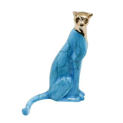 Loet Vanderveen - CHEETAH, CLASSIC SEATED JEWEL (479) - BRONZE - 4 X 5.5 - Free Shipping Anywhere In The USA!
<br>
<br>These sculptures are bronze limited editions.
<br>
<br><a href="/[sculpture]/[available]-[patina]-[swatches]/">More than 30 patinas are available</a>. Available patinas are indicated as IN STOCK. Loet Vanderveen limited editions are always in strong demand and our stocked inventory sells quickly. Special orders are not being taken at this time.
<br>
<br>Allow a few weeks for your sculptures to arrive as each one is thoroughly prepared and packed in our warehouse. This includes fully customized crating and boxing for each piece. Your patience is appreciated during this process as we strive to ensure that your new artwork safely arrives.