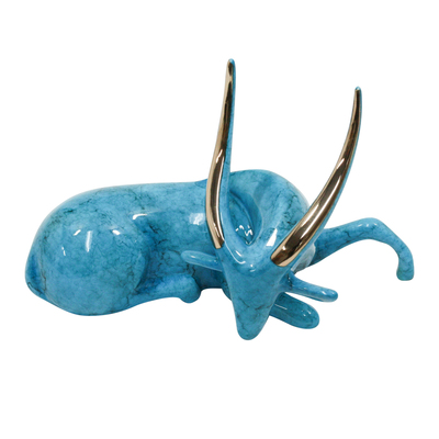 Loet Vanderveen - BUSHBUCK,  JEWEL (481) - BRONZE - 5 X 3.5 - These sculptures are bronze limited editions.
<br>
<br><a href="/[sculpture]/[available]-[patina]-[swatches]/">More than 30 patinas are available</a>. Available patinas are indicated as IN STOCK. Loet Vanderveen limited editions are always in strong demand and our stocked inventory sells quickly. Special orders are not being taken at this time.
<br>
<br>Allow a few weeks for your sculptures to arrive as each one is thoroughly prepared and packed in our warehouse. This includes fully customized crating and boxing for each piece. Your patience is appreciated during this process as we strive to ensure that your new artwork safely arrives.
<br>
<br>Shipping and Handling TBD