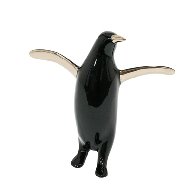Loet Vanderveen - PENGUIN, JEWEL (485) - BRONZE - 5.5 X 5.5 - These sculptures are bronze limited editions.
<br>
<br><a href="/[sculpture]/[available]-[patina]-[swatches]/">More than 30 patinas are available</a>. Available patinas are indicated as IN STOCK. Loet Vanderveen limited editions are always in strong demand and our stocked inventory sells quickly. Special orders are not being taken at this time.
<br>
<br>Allow a few weeks for your sculptures to arrive as each one is thoroughly prepared and packed in our warehouse. This includes fully customized crating and boxing for each piece. Your patience is appreciated during this process as we strive to ensure that your new artwork safely arrives.
<br>
<br>Shipping and Handling TBD