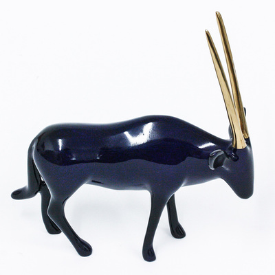 Loet Vanderveen - ORYX, STANDING (499) - BRONZE - 6 X 2.5 X 6.25 - These sculptures are bronze limited editions.
<br>
<br><a href="/[sculpture]/[available]-[patina]-[swatches]/">More than 30 patinas are available</a>. Available patinas are indicated as IN STOCK. Loet Vanderveen limited editions are always in strong demand and our stocked inventory sells quickly. Special orders are not being taken at this time.
<br>
<br>Allow a few weeks for your sculptures to arrive as each one is thoroughly prepared and packed in our warehouse. This includes fully customized crating and boxing for each piece. Your patience is appreciated during this process as we strive to ensure that your new artwork safely arrives.
<br>
<br>Shipping and Handling TBD