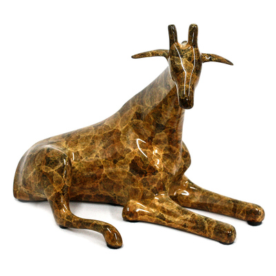 Loet Vanderveen - GIRAFFE, SMALL - JEWEL EDITION (506) - BRONZE - 6.25 X 5.5 - These sculptures are bronze limited editions.
<br>
<br><a href="/[sculpture]/[available]-[patina]-[swatches]/">More than 30 patinas are available</a>. Available patinas are indicated as IN STOCK. Loet Vanderveen limited editions are always in strong demand and our stocked inventory sells quickly. Special orders are not being taken at this time.
<br>
<br>Allow a few weeks for your sculptures to arrive as each one is thoroughly prepared and packed in our warehouse. This includes fully customized crating and boxing for each piece. Your patience is appreciated during this process as we strive to ensure that your new artwork safely arrives.
<br>
<br>Shipping and Handling TBD