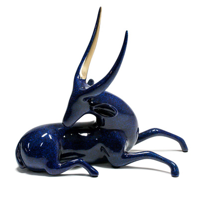 Loet Vanderveen - WATERBUCK, SINGLE (507) - BRONZE - 7 X 3.25 X 6.5 - These sculptures are bronze limited editions.
<br>
<br><a href="/[sculpture]/[available]-[patina]-[swatches]/">More than 30 patinas are available</a>. Available patinas are indicated as IN STOCK. Loet Vanderveen limited editions are always in strong demand and our stocked inventory sells quickly. Special orders are not being taken at this time.
<br>
<br>Allow a few weeks for your sculptures to arrive as each one is thoroughly prepared and packed in our warehouse. This includes fully customized crating and boxing for each piece. Your patience is appreciated during this process as we strive to ensure that your new artwork safely arrives.
<br>
<br>Shipping and Handling TBD