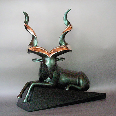 Loet Vanderveen - MARKHOR ON BASE (510) - BRONZE - 22 X 12 X 21.5 - These sculptures are bronze limited editions.
<br>
<br><a href="/[sculpture]/[available]-[patina]-[swatches]/">More than 30 patinas are available</a>. Available patinas are indicated as IN STOCK. Loet Vanderveen limited editions are always in strong demand and our stocked inventory sells quickly. Special orders are not being taken at this time.
<br>
<br>Allow a few weeks for your sculptures to arrive as each one is thoroughly prepared and packed in our warehouse. This includes fully customized crating and boxing for each piece. Your patience is appreciated during this process as we strive to ensure that your new artwork safely arrives.
<br>
<br>Shipping and Handling TBD