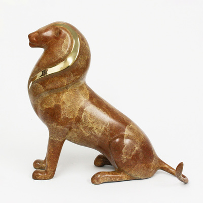 Loet Vanderveen - LION, SERENGETI  (519) - BRONZE - 10.5 X 5.5 X 10 - These sculptures are bronze limited editions.
<br>
<br><a href="/[sculpture]/[available]-[patina]-[swatches]/">More than 30 patinas are available</a>. Available patinas are indicated as IN STOCK. Loet Vanderveen limited editions are always in strong demand and our stocked inventory sells quickly. Special orders are not being taken at this time.
<br>
<br>Allow a few weeks for your sculptures to arrive as each one is thoroughly prepared and packed in our warehouse. This includes fully customized crating and boxing for each piece. Your patience is appreciated during this process as we strive to ensure that your new artwork safely arrives.
<br>
<br>Shipping and Handling TBD