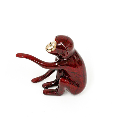 Loet Vanderveen - CHIMP, BABY (521) - BRONZE - 4 X 2 X 3 - These sculptures are bronze limited editions.
<br>
<br><a href="/[sculpture]/[available]-[patina]-[swatches]/">More than 30 patinas are available</a>. Available patinas are indicated as IN STOCK. Loet Vanderveen limited editions are always in strong demand and our stocked inventory sells quickly. Special orders are not being taken at this time.
<br>
<br>Allow a few weeks for your sculptures to arrive as each one is thoroughly prepared and packed in our warehouse. This includes fully customized crating and boxing for each piece. Your patience is appreciated during this process as we strive to ensure that your new artwork safely arrives.
<br>
<br>Shipping and Handling TBD