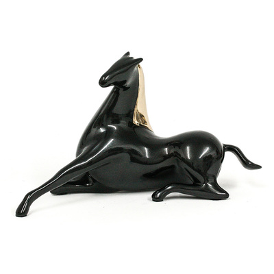 Loet Vanderveen - HORSE, ELEGANT - JEWEL PATINA ONLY (524) - BRONZE - 8.5 X 3 X 4.75 - Free Shipping Anywhere In The USA!<br><br>These sculptures are bronze limited editions.<br><br><a href="/[sculpture]/[available]-[patina]-[swatches]/">More than 30 patinas are available</a>. Available patinas are indicated as IN STOCK. Loet Vanderveen limited editions are always in strong demand and our stocked inventory sells quickly. Please contact the galleries for any special orders.<br><br>Allow a few weeks for your sculptures to arrive as each one is thoroughly prepared and packed in our warehouse. This includes fully customized crating and boxing for each piece. Your patience is appreciated during this process as we strive to ensure that your new artwork safely arrives.