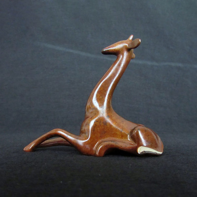 Loet Vanderveen - GIRAFFE, CLASSIC REGAL (532) - BRONZE - 5 X 2 X 4 - These sculptures are bronze limited editions.
<br>
<br><a href="/[sculpture]/[available]-[patina]-[swatches]/">More than 30 patinas are available</a>. Available patinas are indicated as IN STOCK. Loet Vanderveen limited editions are always in strong demand and our stocked inventory sells quickly. Special orders are not being taken at this time.
<br>
<br>Allow a few weeks for your sculptures to arrive as each one is thoroughly prepared and packed in our warehouse. This includes fully customized crating and boxing for each piece. Your patience is appreciated during this process as we strive to ensure that your new artwork safely arrives.
<br>
<br>Shipping and Handling TBD