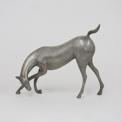 Loet Vanderveen - HORSE, EXECUTIVE (535) - BRONZE - 10 X 3 X 8.5 - These sculptures are bronze limited editions.
<br>
<br><a href="/[sculpture]/[available]-[patina]-[swatches]/">More than 30 patinas are available</a>. Available patinas are indicated as IN STOCK. Loet Vanderveen limited editions are always in strong demand and our stocked inventory sells quickly. Special orders are not being taken at this time.
<br>
<br>Allow a few weeks for your sculptures to arrive as each one is thoroughly prepared and packed in our warehouse. This includes fully customized crating and boxing for each piece. Your patience is appreciated during this process as we strive to ensure that your new artwork safely arrives.
<br>
<br>Shipping and Handling TBD