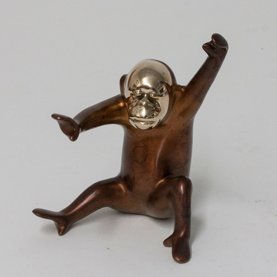 Loet Vanderveen - ORANGUTAN, BABY (538) - BRONZE - 4 X 3.5 X 4.5 - These sculptures are bronze limited editions.
<br>
<br><a href="/[sculpture]/[available]-[patina]-[swatches]/">More than 30 patinas are available</a>. Available patinas are indicated as IN STOCK. Loet Vanderveen limited editions are always in strong demand and our stocked inventory sells quickly. Special orders are not being taken at this time.
<br>
<br>Allow a few weeks for your sculptures to arrive as each one is thoroughly prepared and packed in our warehouse. This includes fully customized crating and boxing for each piece. Your patience is appreciated during this process as we strive to ensure that your new artwork safely arrives.
<br>
<br>Shipping and Handling TBD