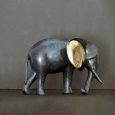 Loet Vanderveen - ELEPHANT, ZAMBIA (552) - BRONZE - 9.5 X 6.5 X 7 - Free Shipping Anywhere In The USA!<br><br>These sculptures are bronze limited editions.<br><br><a href="/[sculpture]/[available]-[patina]-[swatches]/">More than 30 patinas are available</a>. Available patinas are indicated as IN STOCK. Loet Vanderveen limited editions are always in strong demand and our stocked inventory sells quickly. Please contact the galleries for any special orders.<br><br>Allow a few weeks for your sculptures to arrive as each one is thoroughly prepared and packed in our warehouse. This includes fully customized crating and boxing for each piece. Your patience is appreciated during this process as we strive to ensure that your new artwork safely arrives.