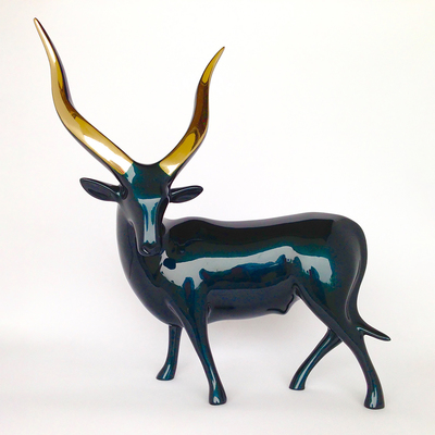Loet Vanderveen - BULL, AFRICAN (554) - BRONZE - 8.5 X 9.5 X 11 - These sculptures are bronze limited editions.
<br>
<br><a href="/[sculpture]/[available]-[patina]-[swatches]/">More than 30 patinas are available</a>. Available patinas are indicated as IN STOCK. Loet Vanderveen limited editions are always in strong demand and our stocked inventory sells quickly. Special orders are not being taken at this time.
<br>
<br>Allow a few weeks for your sculptures to arrive as each one is thoroughly prepared and packed in our warehouse. This includes fully customized crating and boxing for each piece. Your patience is appreciated during this process as we strive to ensure that your new artwork safely arrives.
<br>
<br>Shipping and Handling TBD