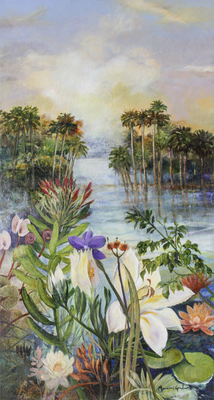 Margaret Gradwell-NEAR AND FAR Margaret Gradwell - NEAR AND FAR - ACRYLIC AND OIL ON CANVAS - 51 X 27 1/2