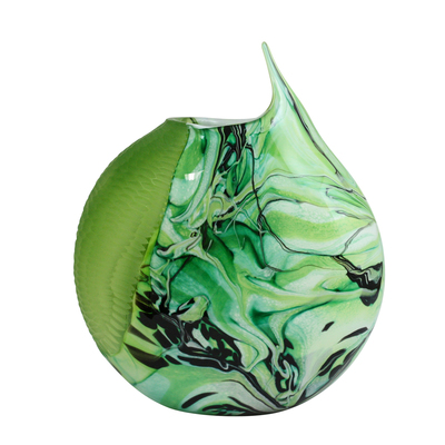Orovetro Murano - ETHEREAL GREEN - GLASS - 16 X 12 1/2 X 5
