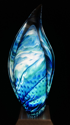 Peter Kuchler III - MELARI - GLASS - 21 X 8 1/2 X 5