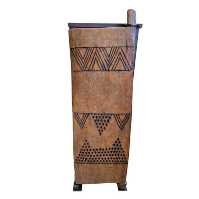 Railantique - WINE RACK W/ TONGA DOOR - TEAK - 53 X 19 X 14