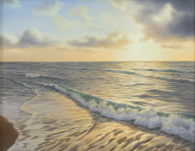 Rob MacIntosh - SUNSET - OIL ON PANEL - 11 X 14